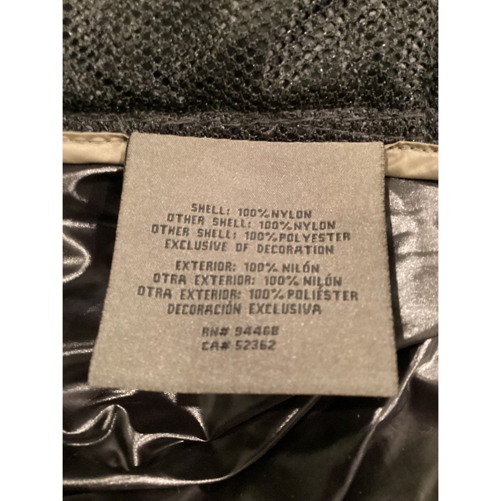 Vera Wang Black Hooded Longline Jacket Raincoat Windbreaker Shiny - Large - Picture 7 of 8